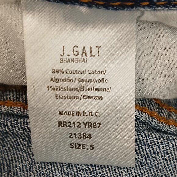 J Galt Jeans Size Small Shanghai Flared Blue Denim Stretch Mid Rise John Galt - Picture 7 of 8
